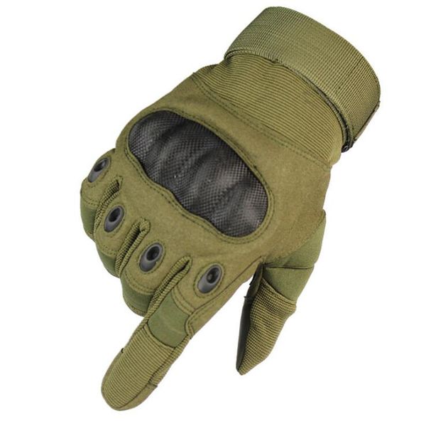 

army gear tactical gloves full finger combat gloves anti-skid paintball outdoor sports mountaineering, Black