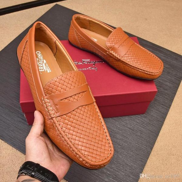 

2020 summer new brand mens sports tide shoes leather breathable shoes outdoor travel pea shoes fast delivery original qe0, Black