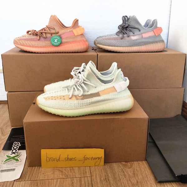 

(фондовая бирка X + квитанция + сумка) kanye west True Form Hyperspace Clay EG7491 дизайнерские кроссов