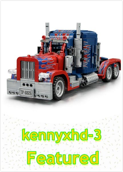 

technology series jaguar peter bilt optimus assembling block toys