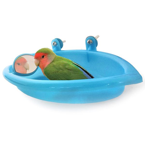 

bird bathtub with bird mirror small oval bird bathtub pet cage accessories parrot bath shower bathing supplies standing box