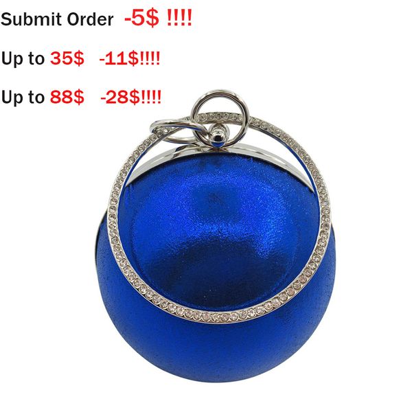 

2018 lovely funny bag gold clutch red round silver evening bag ladies black handbag women round shoulder wedding bag wholesale d18110106