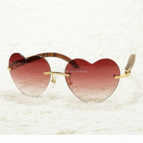 

heart shape pink sunglasses for men and women buffalo horn glasses frame carter for driving and party genuine material temples, White;black