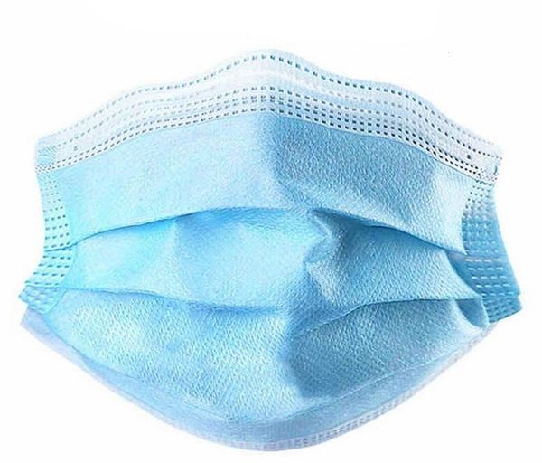 

dhl ship in mask blue stock face daily three layerfog dust proof non woven masks shipping 4q26
