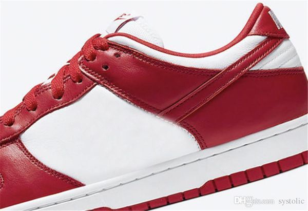 

2020 новые аутентичные dunk low sp университета красных белой бразилии мужчины женщина кроссовки спорт кроссовки cu1727-100 с коробкой