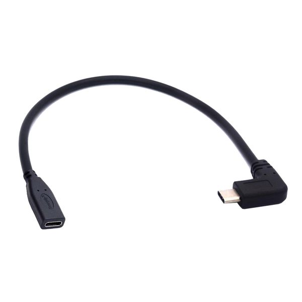 

type-c usb 90 градусов мужчины для usb-c женский удлинительный кабельный шнур
