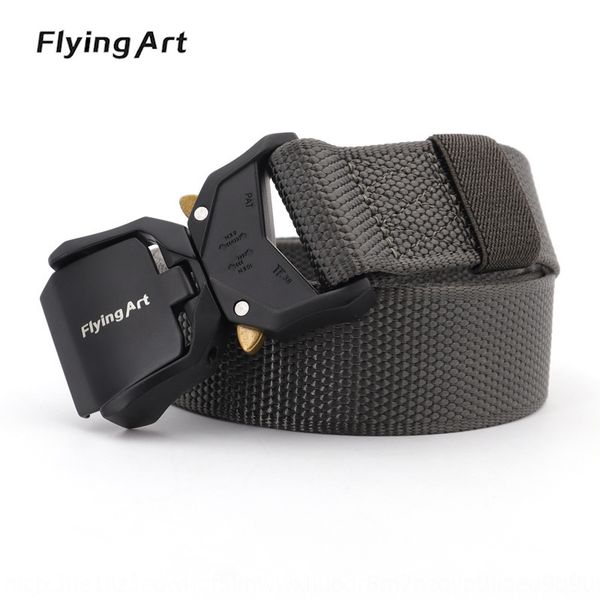 

outdoor belt canvas canvas men's customized eye snake women's aluminum alloy quick release nylon tactical belt, Black;brown
