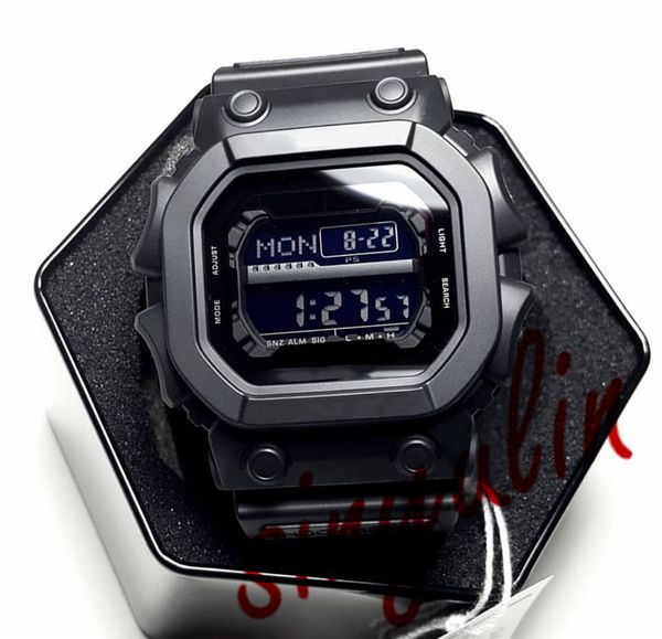 

Цифровой светодиодный водонепроницаемый черный квадратный циферблат спортивные часы GX подарочные часы резиновый ремешок классический 56 стиль шок мужские часы оптом с коробкой