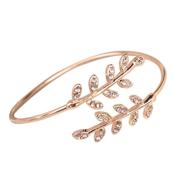 

fashion and exquisite crystal-encrusted open geometric bracelets, Golden;silver