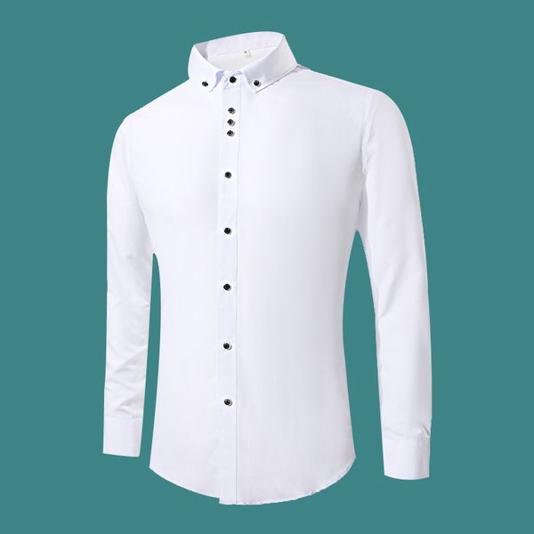 camisa formal blanca hombre