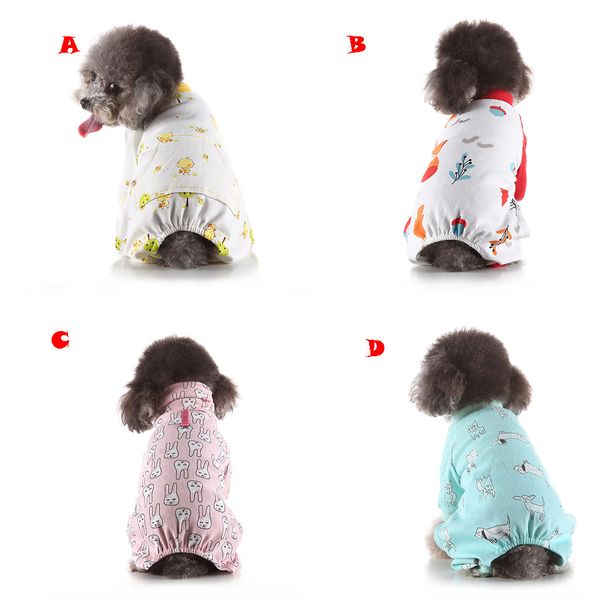 

pet dog shirt print polar puppy coat pets cat warm hooded clothes nightclothes pets clothes and accessories cotton multi -size