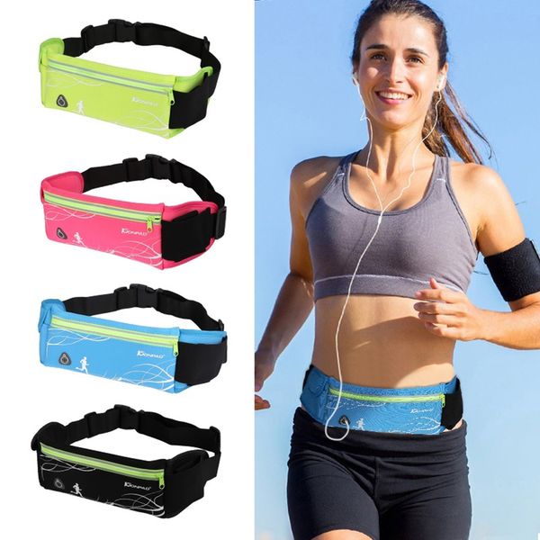 

outdoor sports running waist bag portable anti-theft cellphone pocket pouch water-resistant tactic fitness invisible bags
