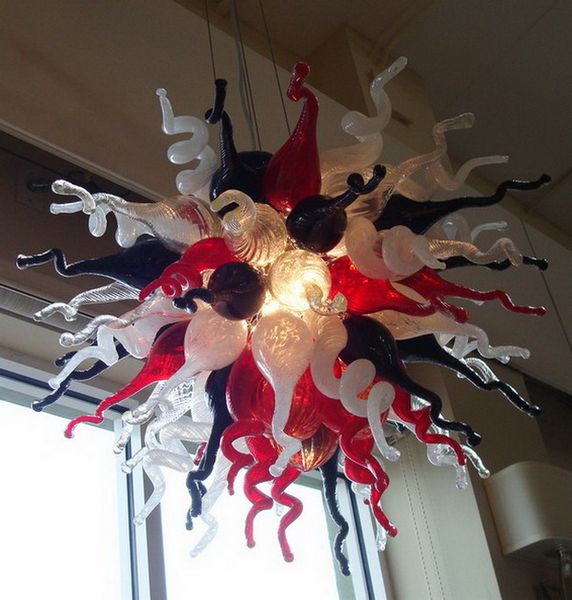 

china wholesale luxury modern chandelier energy saving light source chihuly style hand blown glass hanging ceiling light