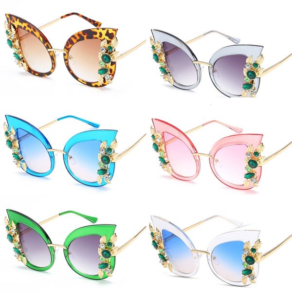 

shauna crystal folding pilot sunglasses women oversize clear pink blue yellow sun glasses men #633581, White;black
