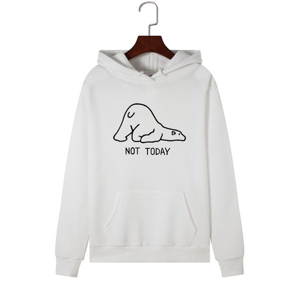 

kawaii harajuku women hoodies casual loose laziness polar bear print sweatshirt streetwear hip hop hooded female clothing, Black