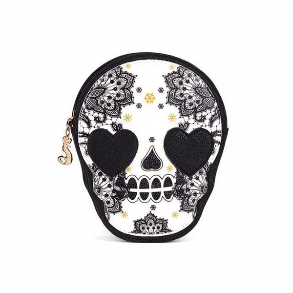 

women black skull shoulder bags messenger bag handbag purse purse for daily shopping all-purpose bolso mujer #35