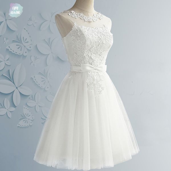 

short party dress lace plus size sleeveless prom elegant evening summer dress women christmas vestidos white de fiesta, Black;gray