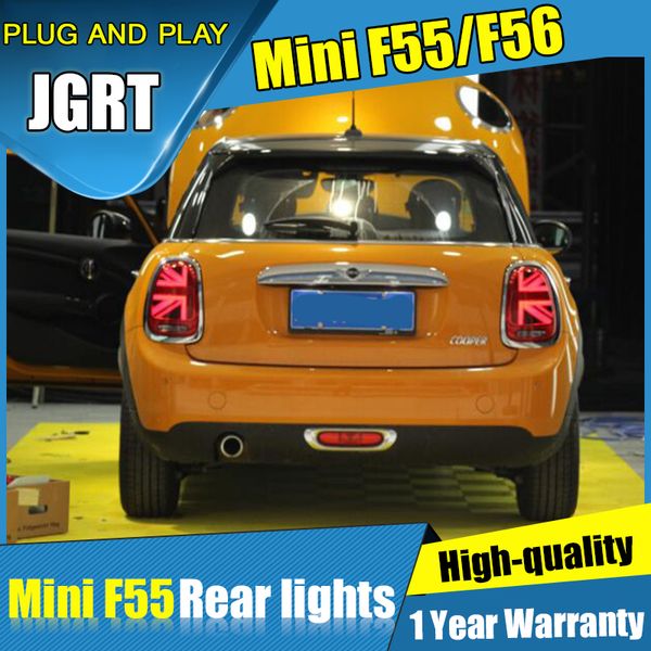 

car styling for mini f55 f56 f57 taillights new led tail lamp for cooper led rear lamp fog light drl+brake+park+signal light