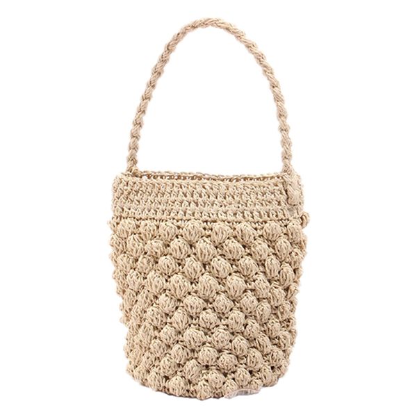 

female rattan bag seaside vacation beach bag bucket portable woven