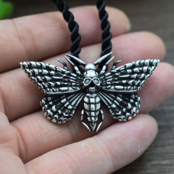 

12pcs death's-head hawkmoth necklace, Silver