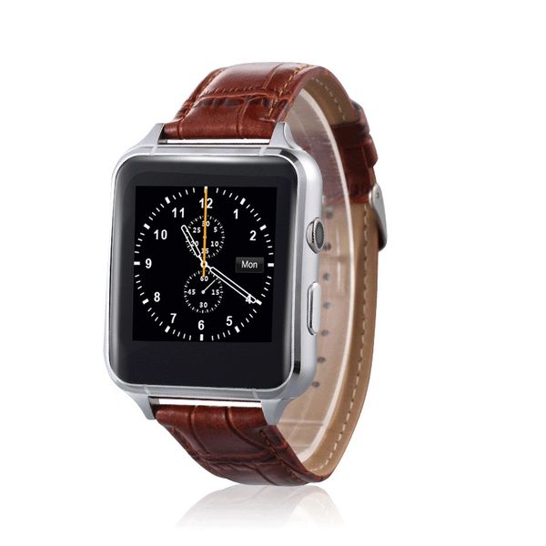 

Горячие продажи Smart Watch Кожаные Часы с Глобоидальным Экраном Bluetooth Phone Card Watch Factory Оптовая Носить Смарт-Оборудование