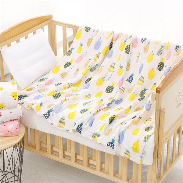 

6 layers baby blanket for newborn muslin cotton swaddle baby warp swaddle infant bedding receiving blankets bath towel