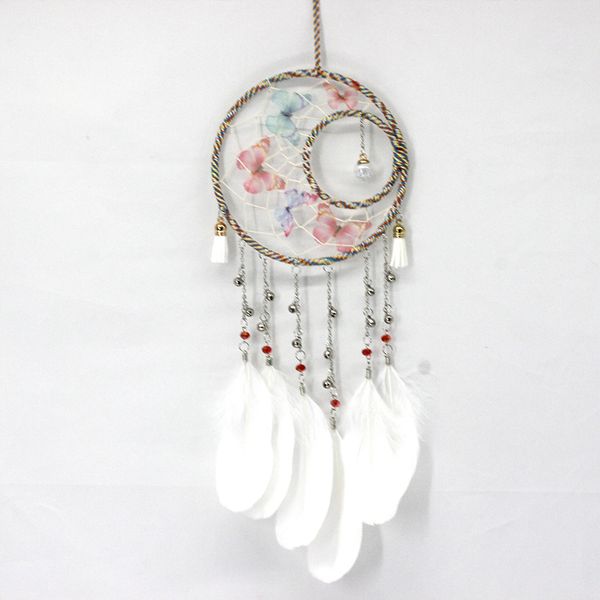 

hanging dreamcatcher colorful with feathers handmade house decoration