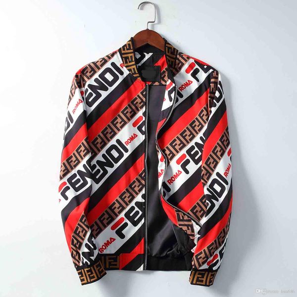 

huy моды высокого качества мужской спортивной последнее письмо цветочный узор молнии мужской medusa случайные куртка роскошь куртка мужская, Black;brown