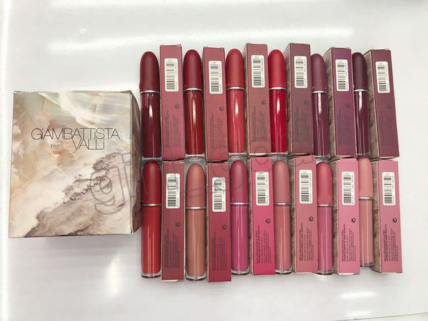 

2019 m brand lip makeup giambatti ta valli collection matte lip tick lipglo 12color lu tre lipglo fro ted elena