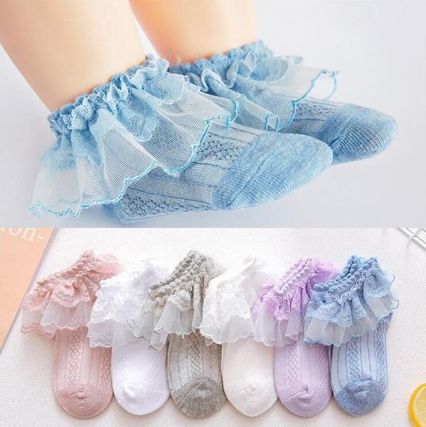 

baby socks kids lace mesh boat socks summer ruffle sock slippers solid candy hosiery princess dance anklet elastic socks calcetines ayp5410, Pink;yellow