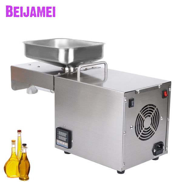 

beijamei 110v 220v коммерческий холодное масло пресс машина главная масло экспеллер экстрактор из нержавеющей стали арахис льняное масло гай