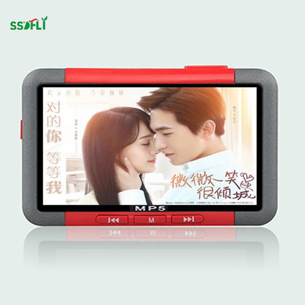 

fashion portable music player 4gb 8gb 16gb mp5 with lcd screen fm radio video movie can be card built-in speaker
