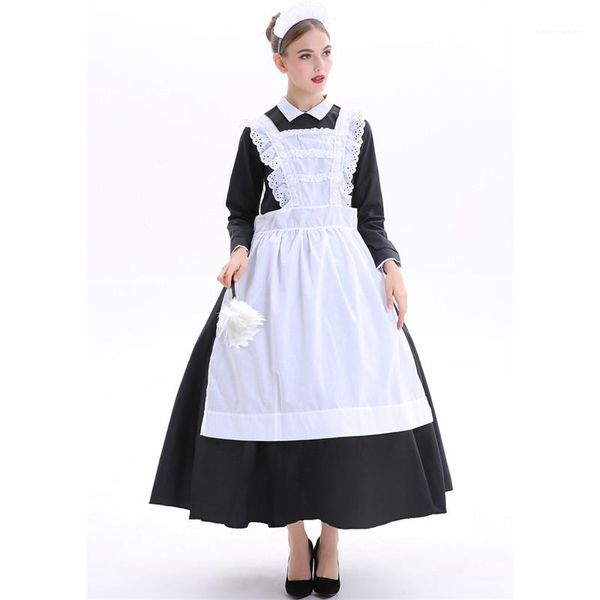 

theatre maid night club cosplay dresses halloween women housemaid theme costume bavarian nation costume of, Black;red