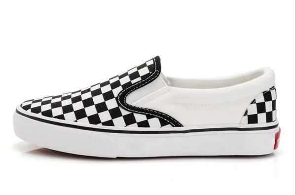 checkered canvas shoes