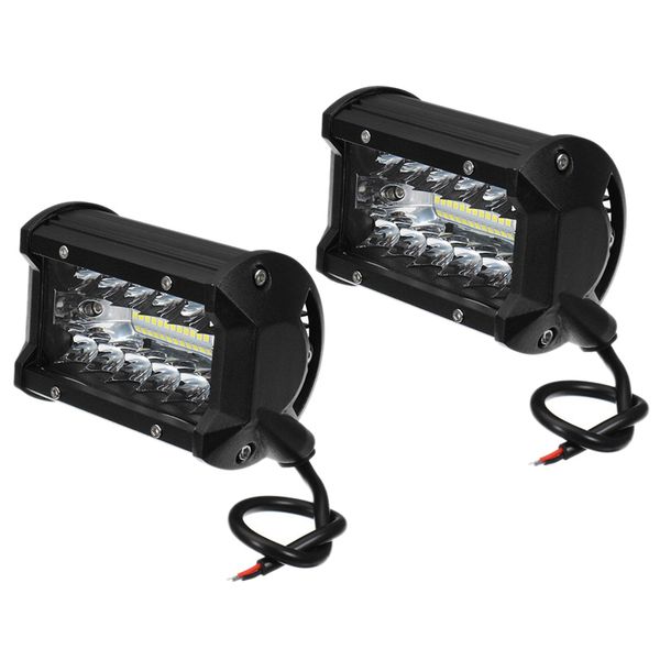 

2pcs 5 inch 72 w led lamp lights bar fog lights waterproof driving work light off road for suv utv atv truck 4wd