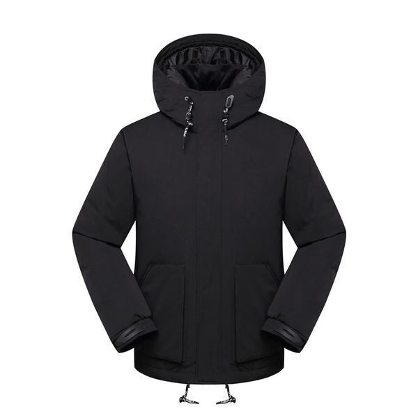 

face north brand luxury down jacket thickened warm jacket casual wild jacket outdoor windproof parka fashion casual windbreaker, Black