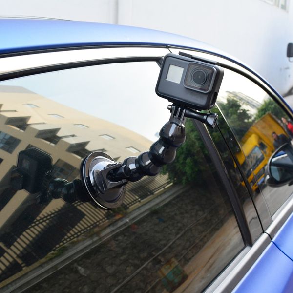 

goose neck bracket car holder tripod mount adapter for gopro fusion camera