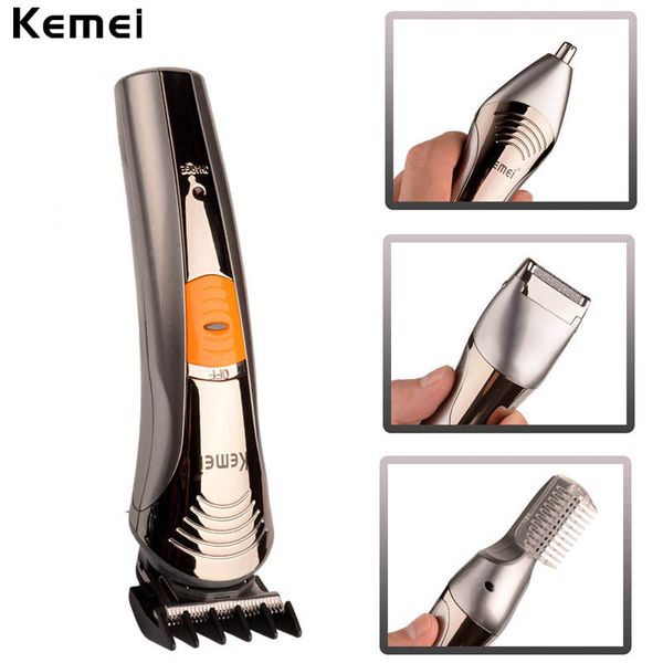 

kemei 570a rechargeable 4 in 1 professional electric hair clipper guards beard shaver beard razor