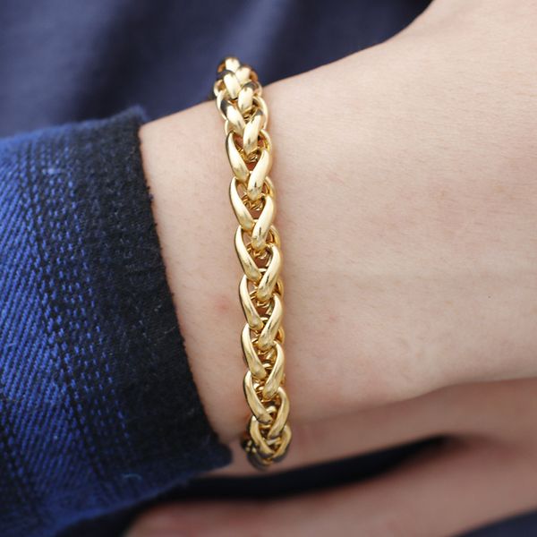 

titanium steel men's flower basket chain bracelet stainless steel fashion cross-border accessories, Black