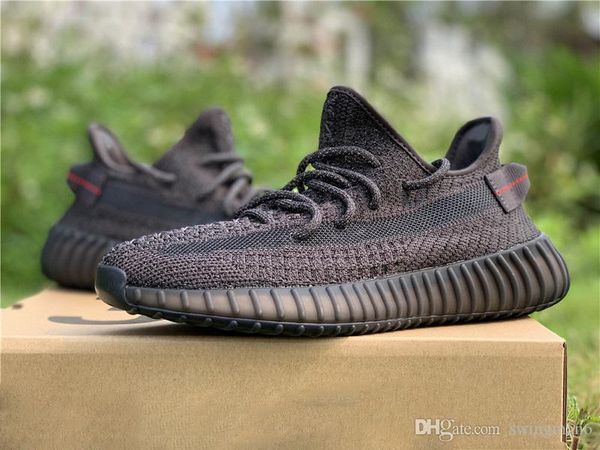 

authentic black 3m reflective kanye west designer mens womens running shoes yeezreel yecheil citrin cloud white glow trainers sports sneaker