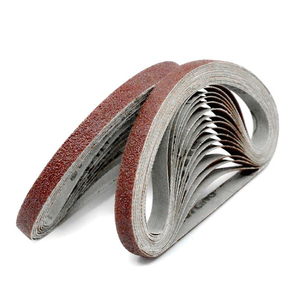 

10 pack 330*10mm 520*20mm brown alumina sanding belts 60-1000 grit grinding and polishing replacement for angle grinder machin
