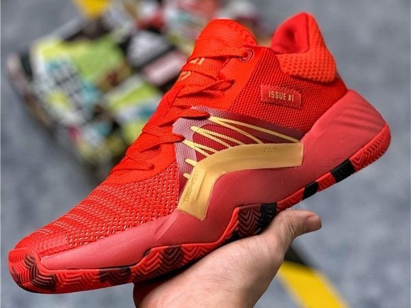 

мужская черный белый d.o.n. выпуск # 1 баскетбол обувь, верхолаз донован митчелл 1s venom кроссовки, черный зеленый dm45 spida # 1 gca трене