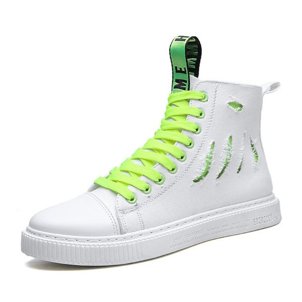 

men's high-canvas casual shoes mens summer autumn spring ankle boots man fashion canvas flats cool boots, Black