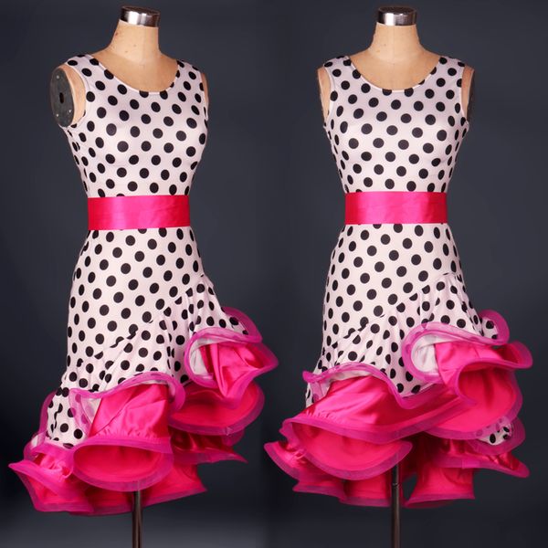 

2019 clothing for dance latin dance dress for lady 2pcs(dress+belt) ballroom dresses sale tango skirt, Black;red