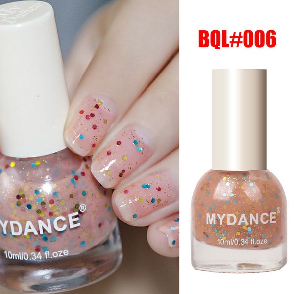 

fashion women nail polish nail glimmer shell glitter lacquer varnish art peelable 10ml nails polish lvs88, Red;pink