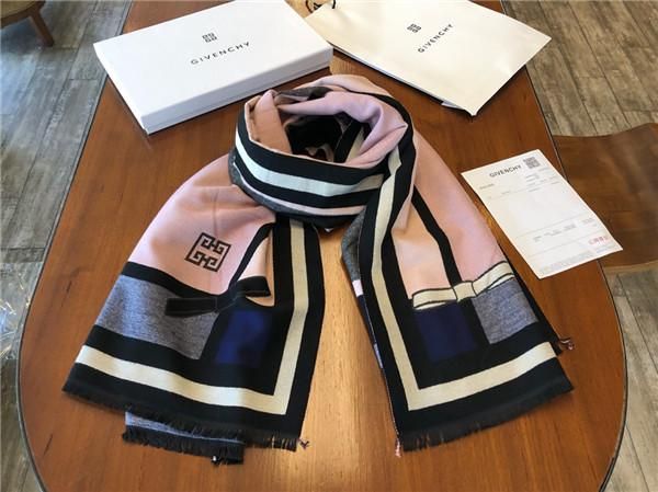 

19fw luxurious brands design paris given pink wool scarf women men fashion shawl tippet cashmere lady scarves 180*70cm, Blue;black