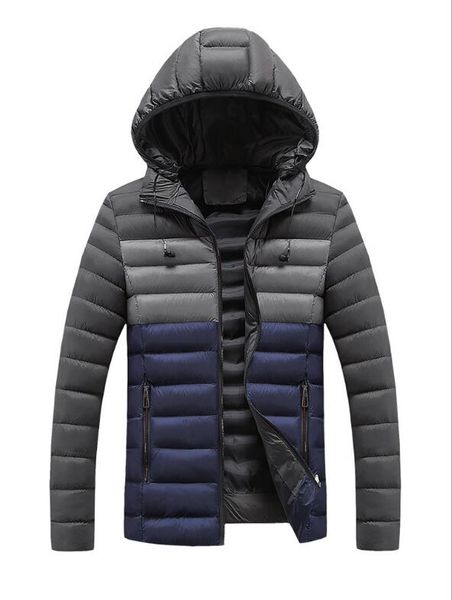

2019 new fa938 men's winter brand warm down jacket thick snow parka overcoat down cotton jacket men windbreaker brand down coat, Black