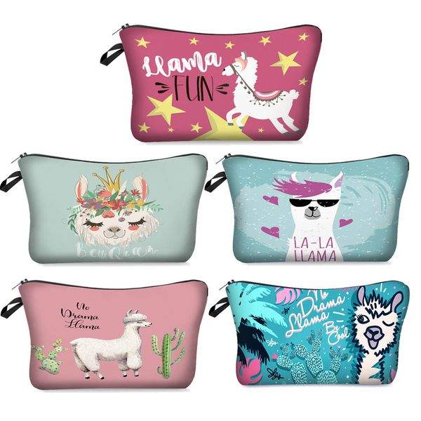 

fashion brand cosmetic bags new makeup bag heat transfer printing women for travel cosmetic organizer bag