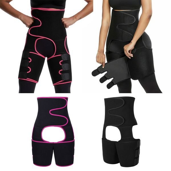 

2pack adjustable thigh shaper high waist trainer trimmer exercise xl, Black;brown