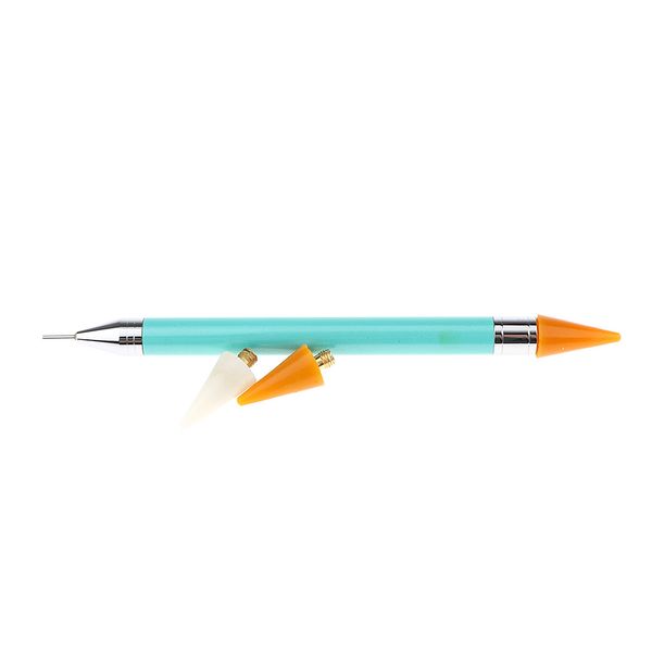 

2 ways nail art rhinestones dotting tools pen nail art decoration applicator